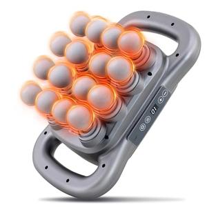 GAXEZO 16 Head Massage Gun Set, Deep Tissue Percussion Massager, 2600mAh Electric Massage Tools with 9 Styles & Levels, Dark Grey