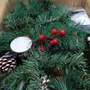 2 Pack Pre-lit Christmas Tree with Remote, Battery Operated with Timer, Smart Multi-Color & Warm White Lights, Music Sync, Artificial Christmas Tree for Outdoor Porch, Urn Filler, Xmas Decor