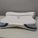 Cervical Pillow for Neck Pain Relief - Ergonomic Neck Pillow for Sleeping Contour Memory Foam Pillows with Cooling Pillowcase, Orthopedic Bed Pillow for Side Back Stomach Sleepers (White)