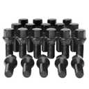 14x1.25 Lug Bolts Fit for BMW 2-Series 3-Series 4-Series 5-Series 6-Series 7-Series X1 X2 X3 X4 X5 X6 M3 M4 M5 M6 i3 i8, M14x1.25 Lug Bolts Black 20PC 28mm Shank Length Conical Seat