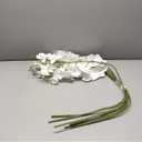 PATIKIL Artificial Orchid Stems 41", 6 Pack 9 Heads Faux Phalaenopsis Flowers Real Touch Fake Orchid Flower Branch for Vase Home Wedding Decoration, Pure White