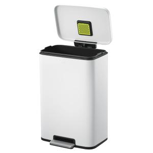 EKO Madison 50L White Trash Can, Kitchen Trash Can, Brushed Steel, Bathroom Trash Can, Heavy Duty Pedal, Trash Cans, Soft Close, Bathroom Trash Cans EKO Madison 50L White Trash Can, Kitchen Trash Can, Brushed Steel, Bathroom Trash Can, Heavy Duty Pedal, Trash Cans, Soft Close, Bathroom Trash Cans