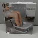 UNIFULL Collapsible Foot Spa Bath with Heat and Massage Rollers, Bubble, Foot Pedicure Kit, Temperature Control, Red Light, Pedicure Foot Spa, Foot Bath