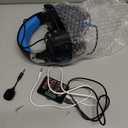 VersionTECH. G2000 Gaming Headset, Bass Surround Gaming Headphones with Noise Cancelling Mic, LED Lights, Soft Memory Earmuffs for PS5/ PS4/ Xbox One Controller/Laptop/PC/Mac/Nintendo NES Games-Blue