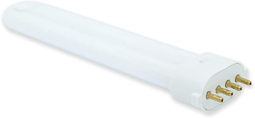 Technical Precision 9 Watt Self Ballasted U Shaped 4 Pin Compact Fluorescent Light Bulb Replacement for Kandolite 96500 Light Bulb T4 CFL 4 Pin Bulbs with 2G7 Base - 6500K - 8000 Hours - 1 Pack