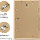 upsimples 12x18 Frame, Natural Solid Wooden Picture Frames, Display 11x17 with Mat or 12 x 18 Without Mat, Vertical or Horizontal Wall Hanging, 1 Pack, Natural