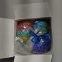 6PCS 3D Printed Dragon Eggs with Dragon Inside, Easter Basket Stuffers Mini Mystery Crystal Egg Fidget Toy, Surprise 3D Printed Animals Toy