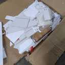 DWVO Dressing Table with Cushioned Stool, Ivory White