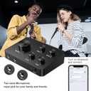 FEKTIK Wireless Karaoke Microphone System, Dual Handheld Wireless Microphones for Smart TV, Speaker & Amplifier, HDMI/AUX in/Out, 100FT, Dynamic Microphonefor Home Karaoke, Singing, Church & Wedding