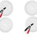 4 Pack Cord Hider for Wall Mounted TV, 2-3/8"(60mm Hole) Cord Hider for TV Wall, in Wall Cable Management Kit, Includes 4 Pass Throughs, 1 Hole Saw Drill Attachment & 10 Cable Ties for Easy Install