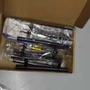 Ravinte 10 Pack 4 inch Hole Center Black Cabinet Pulls Kitchen Cabinet Handles 6-3/8" Overall Length Matte Black Hardware for Cabinet