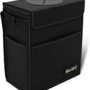 K KNODEL Car Trash Can, Waterproof Garbage Can, Trash Bag with Lid, Leak-Proof Car Bin, Trash Hanging Bag for SUV (Large, Black)