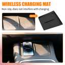 8PCS Center Console Organizer Tray for 2025 2026 Tesla Model Y Juniper Accessories, Under Seat Storage Armrest Hidden Storage Box Cup Holder Charger Pad for Tesla Model Y Juniper