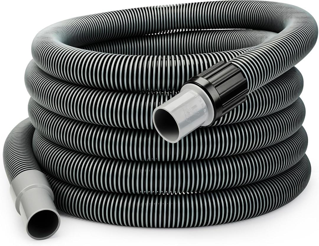 Sepetrel Manual Pool Vacuum Hose 1-1/2" x 40 ft, Kink-Free Swivel Cuff Heavy Duty Spiral Wound Pool Cleaner Hose for Inground & Above Ground Pools, Skimmer,Not for Automatic Cleaners