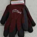 Red Steer A301BG-L Women's Insulated PowerGrip, Rubber Palm, Full-Fingered Work & General Purpose Gloves, Burgundy (Large)
