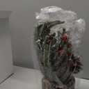 Xmas Decor Small Christmas Tree with Lights - Artificial Tabletop Lighted Mini Christmas Tree with Christmas Ornaments Gnomes Indoor for Office Desk Home Decorations (Stump-red)