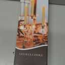 HINZER 6 Pcs Flameless Taper Candles with Remote & Timer 9.6 inch Real Wax Battery Operated LED Warm 3D Wick Flickering Window Candles for Halloween Christmas Wedding Decor, Red