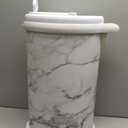 Ubbi Steel Diaper Pail, Odor Locking, No Special Bag Required, Award-Winning, Registry Must-Have, Marble