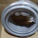 3/4" Dia Liquid Tight Conduit 50 FT,Flexible Non-Metallic PVC Conduit 3/4 Waterproof Electrical Conduit,PVC Electrical Flexible Conduit With 5 Straight And 3 Angle Fittings