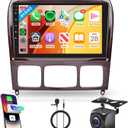 4G+64G Car Radio for Mercedes Benz S Class W220 S280 S320 S350 S400 S430 S500 S600 AMG 1998-2005, Rimoody Car Stereo Wireless Carplay Android Auto 9'' Touchscreen GPS -WiFi Mirror Link