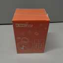 Kinglucky [New 2025 All-in-One Kids Audio Player, No Wi-Fi or Cards Needed, Built-in Stories, White Noise, Pixel Display, 2 Mics & Bluetooth, Screen for Toddlers & Girls (Gray-Orange)