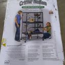 Critter Nation by MidWest Homes for Pets Double Unit Small Animal Cage, Habitat for Rats, Chinchillas, Ferrets, Sugar Gliders, Tool-Free Assembly, with Full-Width Doors, Shelves & Removable Base Pans, Black: 1/2 Inch Wire Spacing: Critter Nation, Double Story