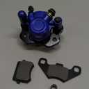 PRO BAT Hydraulic Rear Disc Brake Caliper System/Pads for 125cc 250cc ATV Quad PIT PRO Dirt Bike Buggy (Blue)