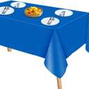 2-Pack Royal Blue Disposable Plastic Tablecloths for Rectangle Tables - 54"x108" | Perfect for Parties, Events, and Weddings, Indoor and Outdoor Use