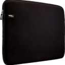 Amazon Basics 17.3-inch Laptop Sleeve, Protective Case with Zipper - Black