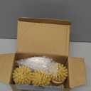 Bamboo Dish Scrub Brushes,Kitchen Wooden Cleaning Scrubbers Set for Washing Cast Iron Pan/Pot, Natural Sisal Bristles, Set of 3 (Regular size)