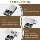 SKEAP Digital Coin Scale, Gram Scale 0.01g Accuracy for Coin Collectors, Bank Tellers and Home Use, Ideal Scale for Gold and Jewelry, 200g Capacity with Calibration Weight