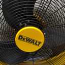 DEWALT DXF1840 Floor Fan, Industrial Fans, 18 Inch High Velocity Fan with 3-Speed Heavy Duty Air Circulator and 180 Adjustable Tilt, Large Electric Metal Rotating Garage Fan, Drum fan for Work, Yellow