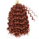Curly Crochet Hair 8 Packs Boho Ocean Wave Crochet Hair 10Inch 350 | Synthetic Pre Looped Deep Water Wave Beach Curl Braiding Hair for Black Women (10 Inch