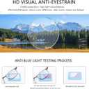 YIMI Photochromic Nearsighted Distance Glasses Spring Hinge UV400 Sunglasses Anti-Blue Light Myopia Glasses for Men Women (Black, -2.50, x)