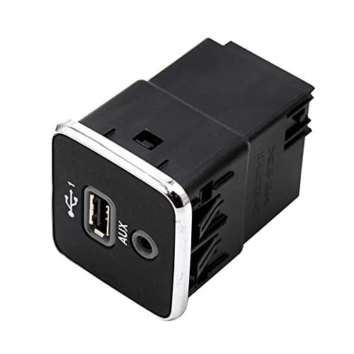 UOIENRT Compass USB AUX Charging Port Socket AUX/USB, Replacement for Jeep Cherokee 2017-2021 Dodge Mopar, 53224228 5XG28DX9AD 53223309 60927870 5XG28DX8AA 5XG28DX9AA 5XG28DX9AB 5XG28DX9AC