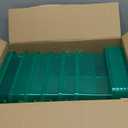 6 Pack 4 Quart Colorful Plastic Storage Bins with Lids Stackable Storage Bins with Latching Lids Handle Clear Colored Storage Organizer Bins for Home Office Pantry Containers(Green)