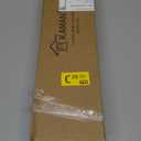 KAMANINA 1 Inch Curtain Rods 32 to 58 Inches (2.6-4.8ft), Antique Bronze Single Curtain Rod for Windows, Decorative Drapery Rod with Marble End