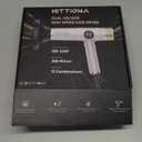 Dual Voltage Travel Hair Dryer with Diffuser - 2000W High-Speed Ionic Diffuser Hair Dryers for Women, Fast Drying, Low Noise, Lightweight, No Heat Damage, European Travel 110V-120V/220V-240V (Gold)