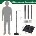 Tamper Tool 8 x 8 Inch with 48" Handle Heavy Duty Steel for Leveling