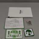 50 Pcs Live Animal Stickers Labels for Airline Cargo Crates Includes Fragile Arrow Markings Great for Shipping Packing Safely This Side Up Handle Warning Care Tags (Green)