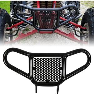 ECOTRIC Front Bumper Brush Guard Compatible with 1999-2014 Honda TRX 450R/ TRX450R ER/TRX 400EX/ TRX 400X Aluminum