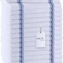Avalon Kitchen Dish Towels Set (Value Pack of 31) Size 15x25 Inch, 100% Cotton Soft & Absorbent Linen Kitchen Towel, Tea Towels, Reusable Cleaning Cloths for Household Cleaning (Blue)