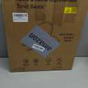 Toilet Seat Round Soft Close16.5'', Toilet Lid Slow Close Quiet No Slam, Easy Installation & Release Safe PP Material Easy Clean, Comfortable Ergonomic Design,  White Plastic