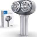 VASSON Fabric Shaver, Electric Lint Remover, Rechargeable Lint Shaver, Sweater Shavers to Remove Pilling, Large Fuzz Remover for Clothes Couch Furniture (Greyish White)