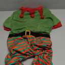 Mihachi Christmas Dog Pajamas, Pet Costume Elf Dog Costume Clothes for Small Large Soft Pet Pjs Winter Warm Jammies Dog Sweater, Stretchy Elf Clown Apparel for Puppy Christmas Party Supplies, Green XL