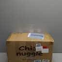 Human Dog Bed for Adult - Luxury Faux Fur Giant Size Dog Bed with Portable Handle, Egg Orthopedic Foam Bed with Blanket, 72"x40"x10", Grayish Blue