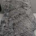 5X8 Ultra Soft Rug for Living Room, 5X8 Fluffy Shag Area Rug for Bedroom, Modern Shaggy Carpets Fuzzy Rug for Teens Dorm Nursery Home Decor Aesthetic, Upgrade Anti-Skid Durable, Grey