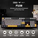 EPOMAKER Aula F108 Wireless Gaming Keyboard, Full Size Mechanical Keyboard