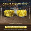 Night Driving Glasses Night Vision Glasses Fit Over Glasses Polarized Anti-Glare UV400 Gift for Men Women
