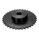 uxcell #35 Chain Roller Sprocket B Type, 5/8" Bore 36 Tooth Single Strand Chain Sprocket, Carbon Steel, Keyway with Set Screws